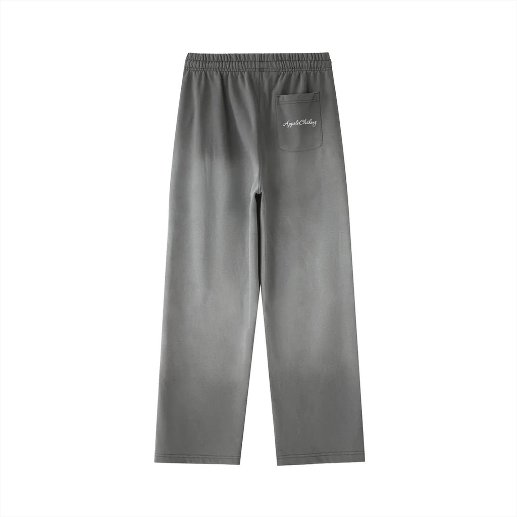 Signature Vintage Washed Gradient Straight-Leg Sweatpants