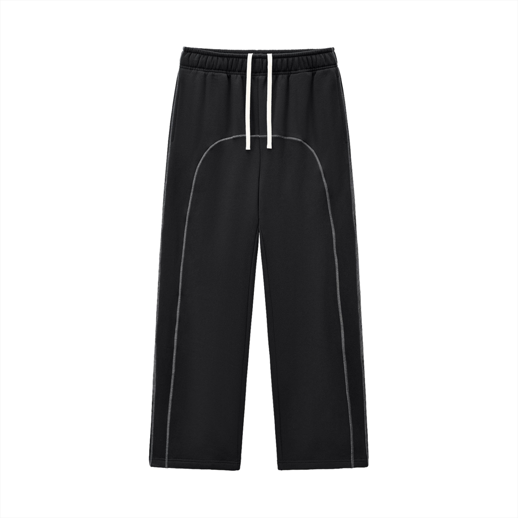 Contrast-Stitched Fleece Set