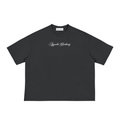 Black Signature Loose Boxy Tee