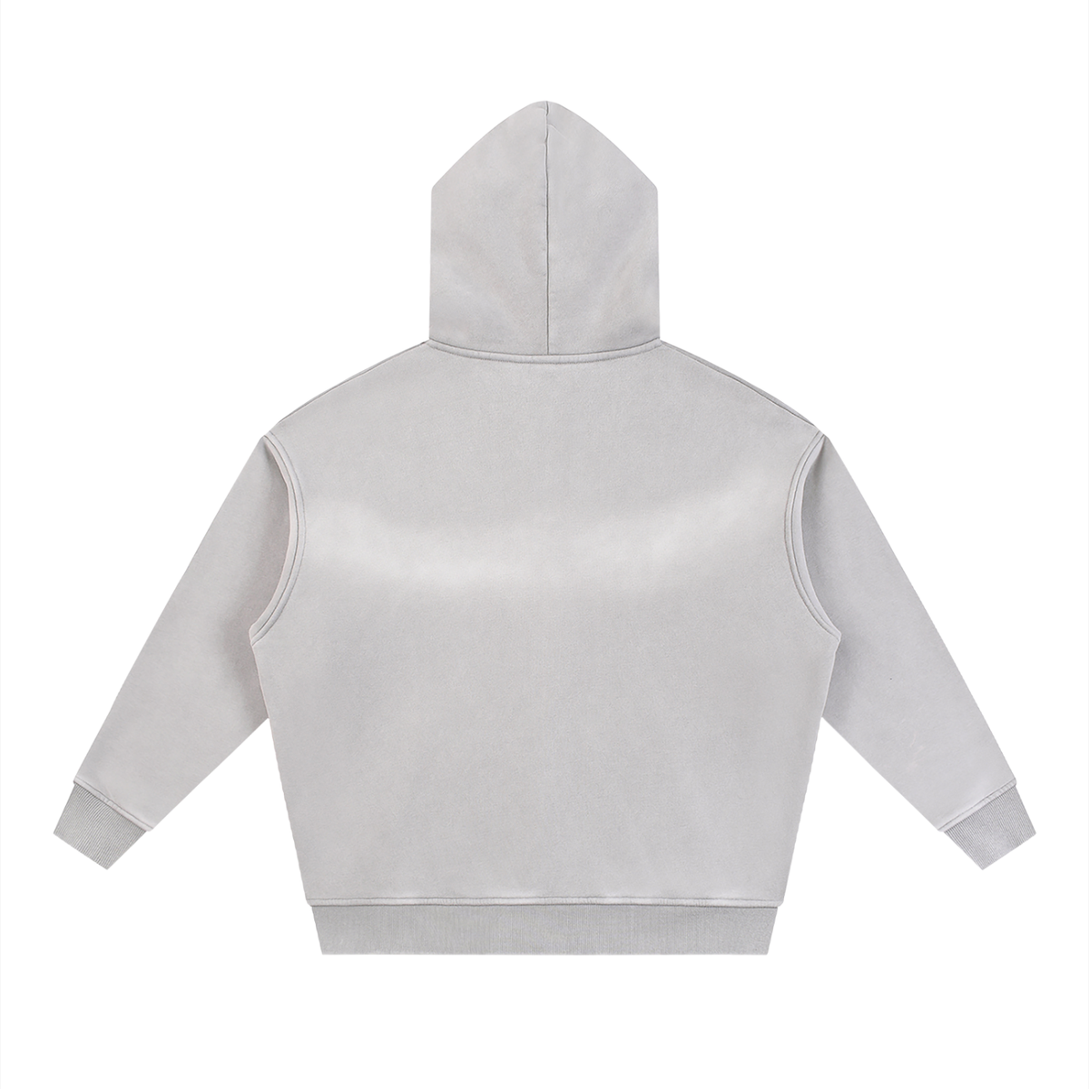 Blank Signature Sunfade Two-way Zipper Boxy Fleece Hoodie - Product Image