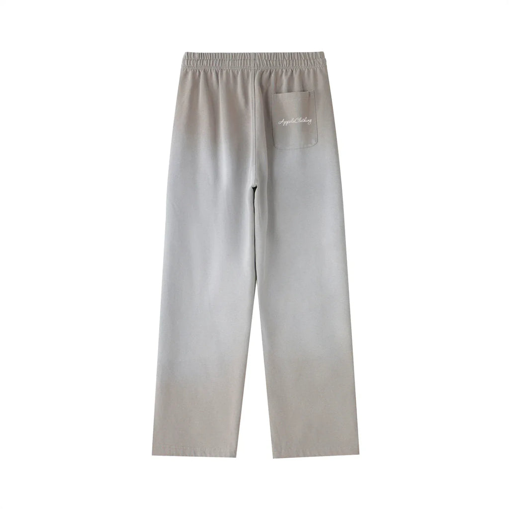 Signature Vintage Washed Gradient Straight-Leg Sweatpants