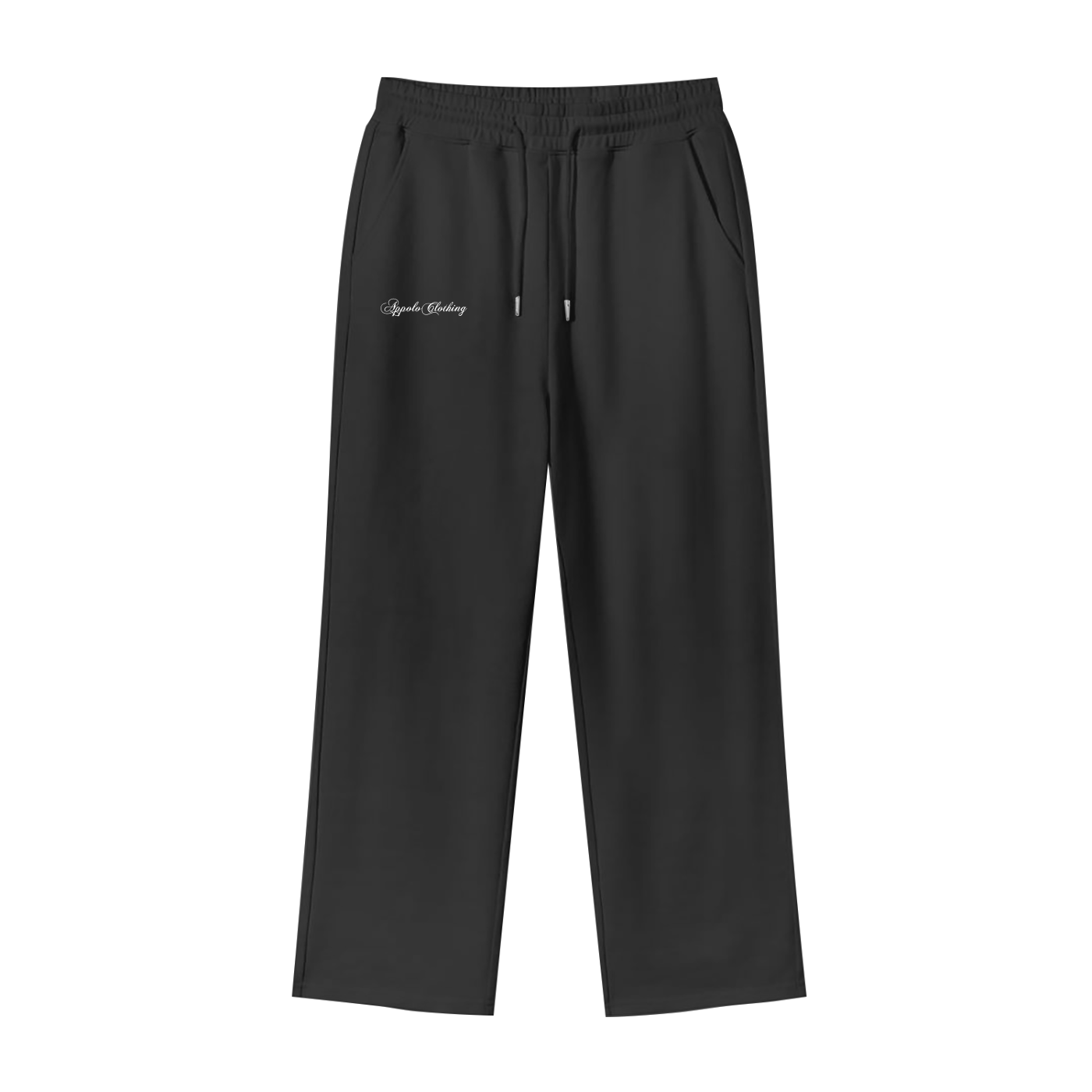 Signature Cotton Loose Fit Fleece Straight Leg Pants - Product Image