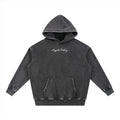 Signature Snow Wash Fleece Oversize Hoodie Black