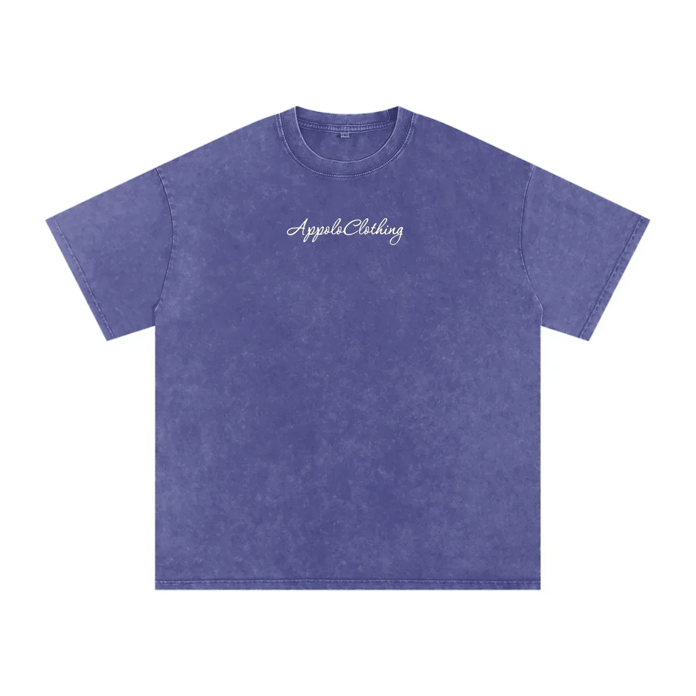 Signature Snow Washed Oversized Cotton T-Shirt Purple Haze
